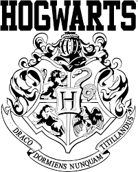 Simple and easy to draw hogwarts emblem. Download Harry Potter Hogwarts Athletic Men S Crewneck Sweatshirt Black And White Hogwarts Crest Printable Full Size Png Image Pngkit