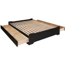 Prepac tall twin captain's platform storage bed with 6 drawers. Platform Storage Beds Prepac Mfg