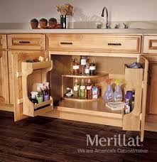 They come in different widths and depths; Merillat Masterpiece Base Multi Storage Sink Base Cabinet Merillat