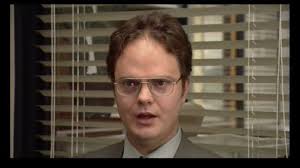 Dwight's self-defense instincts are triggered in this deleted talking head  from the Pilot., #theoffice