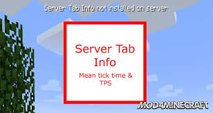 We provide modded minecraft server hosting services. Server Tab Info Mod 1 17 1 1 12 2 1 7 10 For Minecraft