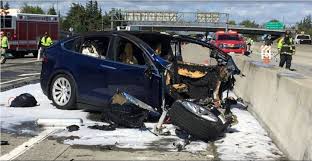 Tesla Says Crashed Vehicle Had Been On Autopilot Before Fatal Accident Tesla Car Tesla Model X Car Crash