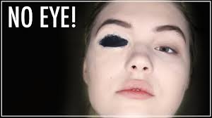 easy 5 minute black hole eyeless makeup