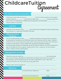 Childcare Tuition Agreement Tuition Agreement For Childcare Providers And Parents Instant Printable Download Childcare Provider Kids Daycare Starting A Daycare