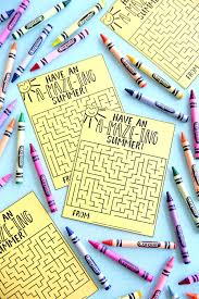 It's never been easier to wish loved ones a happy birthday thanks to our printable birthday cards! Have An Amazing Summer Maze Cards Free Printable Kara Creates