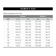 wetsuit size chart womens sizes bauer compressors inc