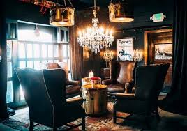 Drum Tables Blue Room La Athletics Club Blue Rooms Speakeasy Decor Speakeasy