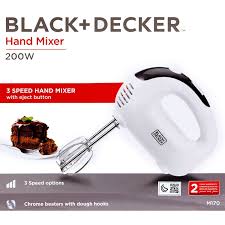 This handy mixer from black & decker features six speeds including a 20% slower first speed. Purchase Black Decker 3 Speed Hand Mixer 200w M170 Online At Best Price In Pakistan Naheed Pk