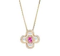 Factory Wholesale, New S925 White Fritillaria Flower Pendant Clavicle Chain