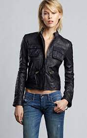 Lucky Brand Leather Jacket Jackets Fashion Denim Women