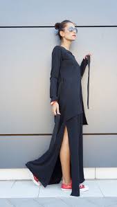 New Maxi Dress Black Kaftan Cotton Dress Side Pockets Dress Extravagant Cotton Party Dress Daywear Dress A03464 Cotton Party Dress Black Maxi Dress Maxi Dress Cotton