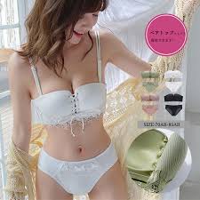 99%OFF!】 編み上げレースアップ ブラショーツ セット レディース セクシーランジェリー バストアップ ブラトップ