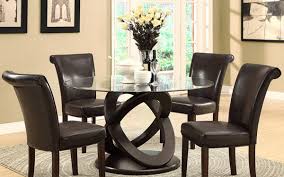 Modern round glass dining table and chairs. 15 Unique Styles Of Round Glass Dining Table Home Design Lover