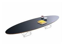 Elliptical coffee table with alternative marble top and copper. Elliptical Table Etr Vitra Coffee Table Milia Shop