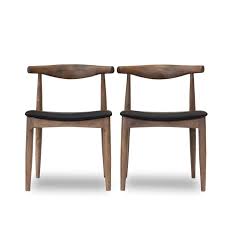 22 wide x 20.5 deep x 33 high, with a seat height of 18 century dining chair set mid century modern dining room cabinet modern dining room dining table price danish design mid century walnut. Mid Century Modern Blake Black Faux Leather Dining Chair Set Of 2 Cdju Ag 893