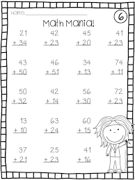 Double Digit Addition Without Regrouping Double Digit Addition Math Fact Worksheets Addition And Subtraction