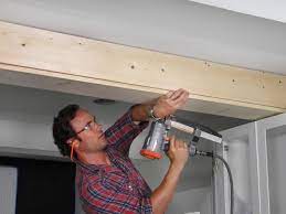 How To Wrap A Ceiling Girder With Wood Faux Wood Beams Basement Remodeling Faux Beams