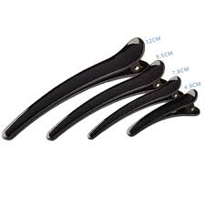 Single prong alligator pinch clips are perfect for hair bows and hair clips. Bg Fa 1pc Women Girls Black Plastic Single Prong Hair Clip Professional Hairdressing Salon Non Slip Hair Bows Alligator Barrettes Diy Accessorie Shopee Malaysia