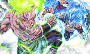 Goku vegeta and broly face off in an epic dbs rap battle!download this song. Goku Y Vegeta Vs Broly Wallpaper
