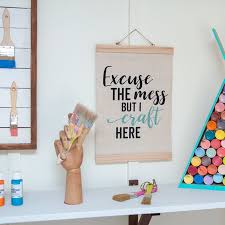 The words free are very nice. Craft Room Hanging Canvas Project