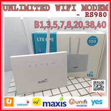 The unlimited fiz service plan is a fast up to 1mbps downloading speed and affordable internet plan, average rm2.60 per day designed for home, office and business use. Wifi Modem Rs980 Support All Sim Malaysia Up To 300mbps Unlimited Package Supported Shopee Malaysia