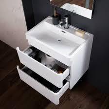 With our range of stylish bathroom mirrors and bathroom mirror cabinets you'll always be the fairest of them all. 600 Mm White Modern Bathroom Wall Hung Vanity Basin Sink Unit 2 Drawers China Bathroom Vanity Unit Bathroom Furniture Made In China Com