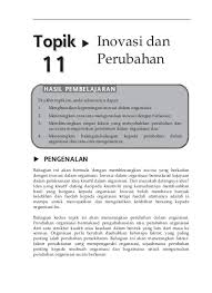 Maybe you would like to learn more about one of these? Topik 11 Inovasi Dan Perubahan