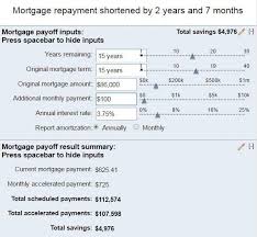 Mortgage Calculator Sample Mortgage Payment Calculator From