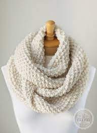 Infinity scarf knit longways in 4 stitch patterns including cable, lace, and garter stitch. Knit Infinity Scarf Infinity Scarf Knitting Pattern Knit Infinity Scarf Chunky Knit Scarves