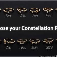 Gemini Ring Gold Or Silver Cz Constellation Ring Zodiac Ring Birth Month Wedding Gift Star Jewelry Silver Gold 5nabr15 Stuffit Gemini Ring Gold Rings Constellation Ring