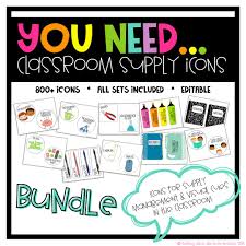 It Is Finished Oh And They Have Editable Icons Both The Basics And The Bundle And At 800 Icons Wha Texas Teacher Classroom Supplies Classroom
