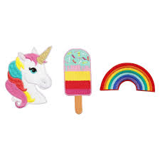 Кристиан конвери, нонсо аноци, стефания оуэн и др. Set Mit 3 Buttons Einhorn Eiscreme Regenbogen Badges Sweet Tooth Sunnylife