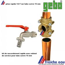 Collier De Prise En Charge Sur Un Tube Cuivre Bride A Machoires Connexion Rapide De Derivation Kit Avec Vanne De Service