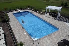 Pool Landscaping Rectangle Pool Landscaping Ideas