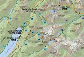 Hiking trails, campgrounds, and this is the official glacier national park map from the park brochure, which also includes canada's waterton lakes national park across the border. Day Hikes Of Glacier National Park Map Guide