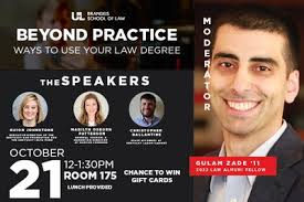 Gulam Zade Event — Louis D. Brandeis School of Law