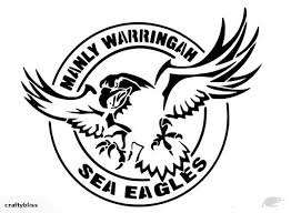 Logo manly warringah sea eagles in.eps file format size: Eagles Logo Drawing