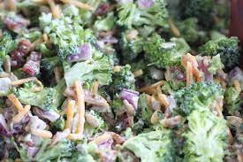 Keto Broccoli Salad Low Carb No Sugar Recipe In 2021 Best Broccoli Salad Recipe Salad Recipes With Bacon Air Fryer Recipes Healthy