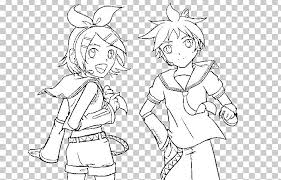 2676x2656 resultado de imagem para hatsune miku chibi para colorir. Colouring Pages Coloring Book Kagamine Rin Len Hatsune Miku Vocaloid Png Clipart Angle Arm Artwork Black