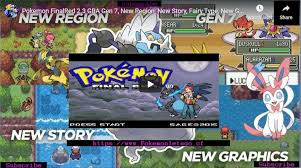 Pokemon Finalred 2 3 Gba Gen 7 New Region New Story Fairy Type New Graphics More Types Of Fairies Pokemon Gba