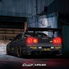 2048x1152 preview wallpaper nissan skyline, gtr, r34, blue, front view. Artstation S Y I A D Nissan Skyline Gtr R34 Z Tune Arif Rahman