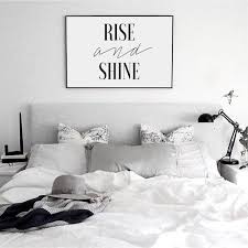 Quote Prints Typography Print Word Art Bedroom Decor Inspirational Quote Motivational Poster Rise And Shine Quote Poster Wall A Home House Styles Decor