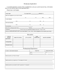 Restaurant Employee Application Template Word Document Google Docs Templates