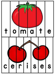 Les Fruits Et Legumes French Fruits And Vegetables 26 Puzzles Fruits And Vegetables Fruit Puzzles