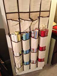22 Ingenious Dollar Store Organization Ideas Holiday Storage Wrapping Paper Organization Wrapping Paper Storage