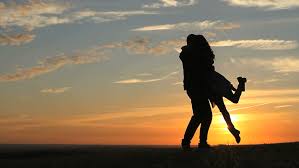 Image result for romantic couple images silhouette sunshine