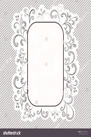 Antistress for adults and children. Background With Outline Floral Pattern And Frame With Contour Butterfly Black White And Grey