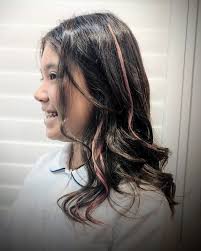 Real Hair extensions Fashion Highlights very comfortable! No need bleach  your own hair last 3-4month ，Can be reused after disassembly#hairextensions  #