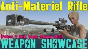 Fallout 4 Weapon Showcases Anti Materiel Rifle F4nv Weapon Mod Youtube