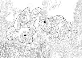 You can use our amazing online tool to color and edit the following shipwreck coloring pages. Coloring Page Of Underwater World Clown Fish On The Background Royalty Free Cliparts Vectors And Stock Illustration Image 85857380
